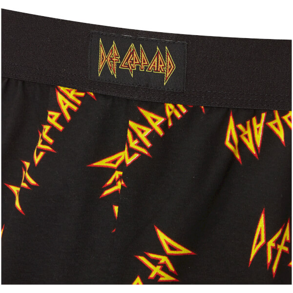 Def Leppard Men's Lounge Pants Black Merchandise Zavvi