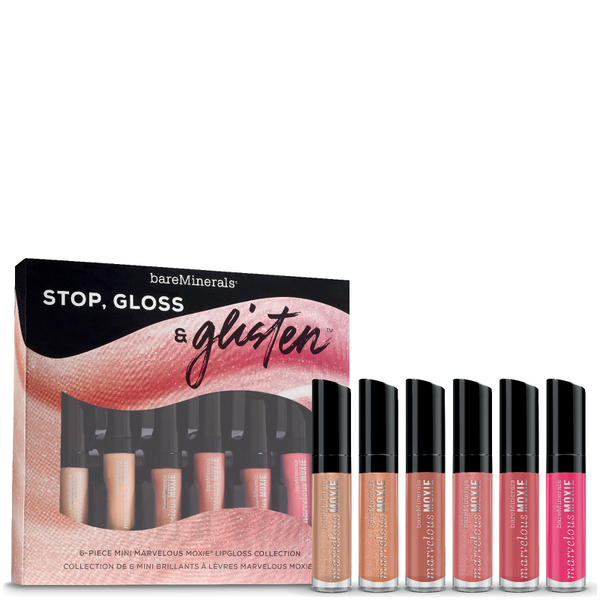 bareMinerals Stop, Gloss & Glisten Lip Collection