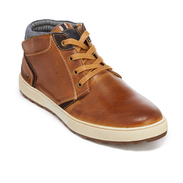 Wrangler Men's Bruce Leather Desert Boots - Cognac Mens Footwear ...