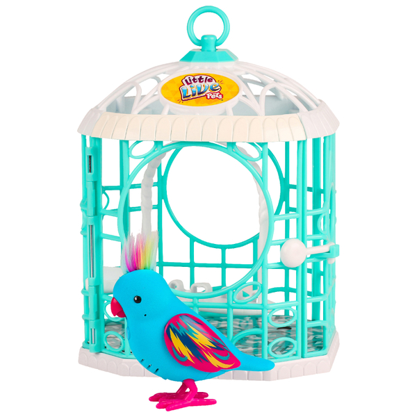 Little Live Pets Tweet Talking Bird with Cage - Two Colours Toys ...