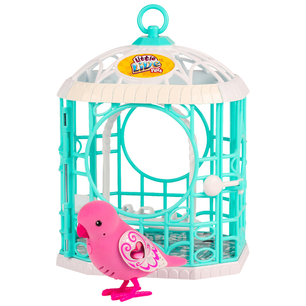 Little Live Pets Tweet Talking Bird with Cage - Two Colours Toys | Zavvi