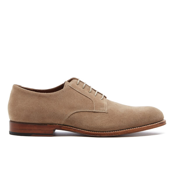 Grenson Men's Liam Suede Derby Shoes - Cloud - Free UK Delivery over £50