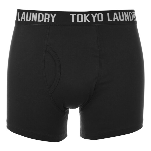 Tokyo Laundry Men's Pellipar 2 Pack Boxers - Black/Tomato Puree/Light ...