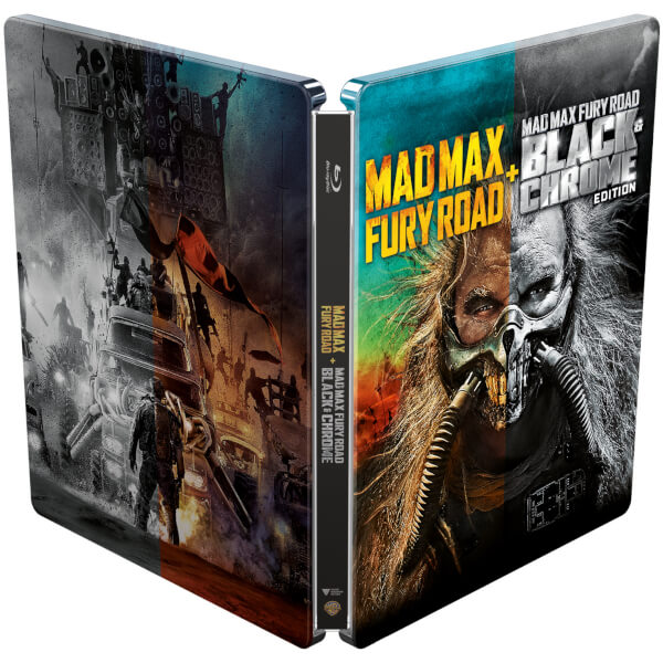 Mad Max Fury Road Black & Chrome Edition Zavvi Exclusive Steelbook (Includes Colour