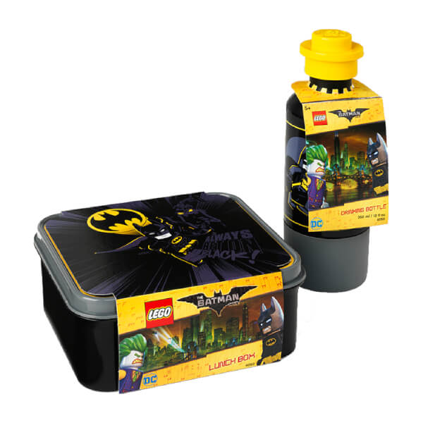 LEGO Batman Lunch Set (Drinking Bottle and Lunch Box) Toys | Zavvi.com