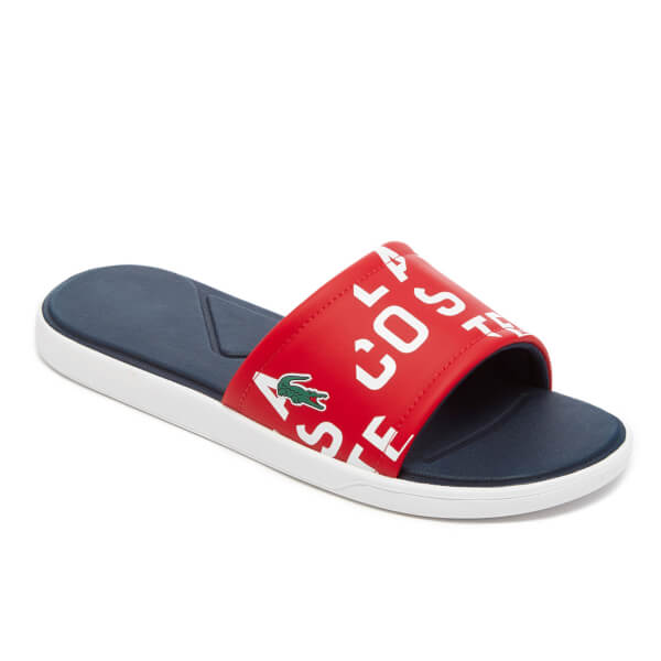 Lacoste slides red Clearance