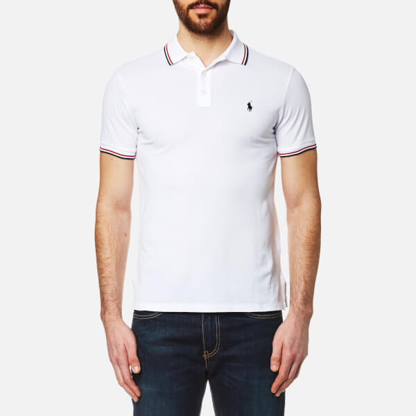 Polo Ralph Lauren Men's Tipped Polo Shirt White Free UK