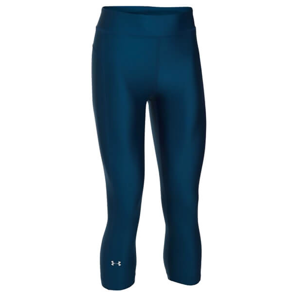 Under Armour Women's HeatGear Armour Capri Tights Blackout Navy