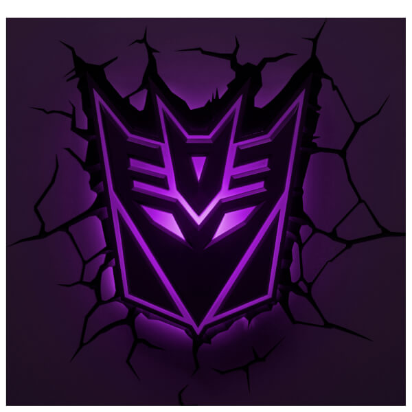 Transformers 3D Decepticon Shield Wall Light IWOOT