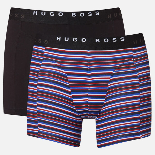 BOSS Hugo Boss Men's 2 Pack Print Boxer Briefs - Open Blue Mens ...