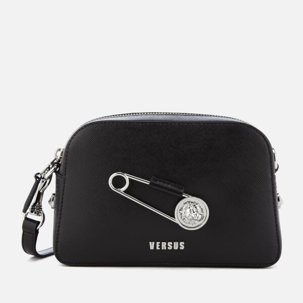 Versus Versace Women S Safety Pin Small Cross Body Bag Black Versus Versace Women S Safety Pin Small Cross Body Bag Black Image 1