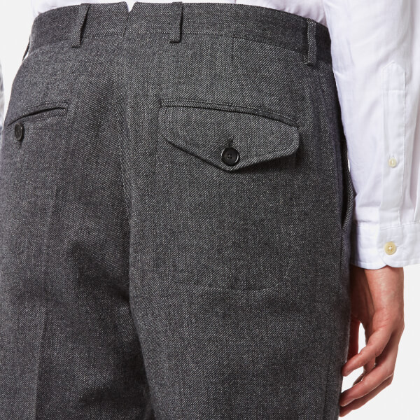 Mens fishtail trousers Oliver Spencer calls these 'Fishtail' trousers its smartest and most versatile style. This pair is made from lightweight navy linen and detailed with a distinctive coin pocket. This pair is made from lightweight navy linen and detailed with a distinctive coin pocket.