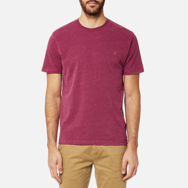 Joules Men's Short Sleeve TShirt Rhubarb Marl Clothing