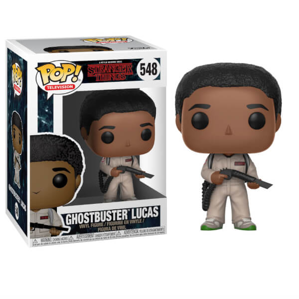 Stranger Things Ghostbusters Lucas Pop! Vinyl Figure | My ...