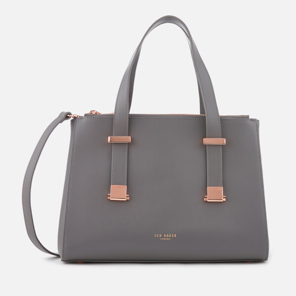Ted Baker Women's Ameliee Adjustable Handle Small Grain Tote Bag Mid Grey