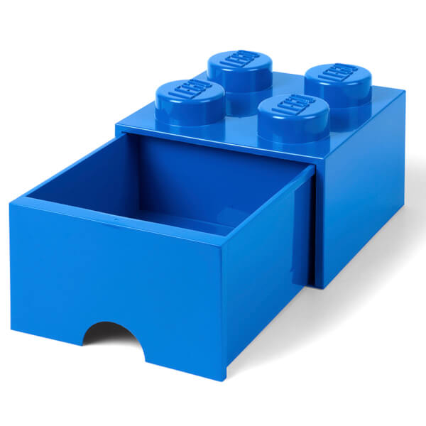 LEGO Storage 4 Knob Brick 1 Drawer (Bright Blue) IWOOT