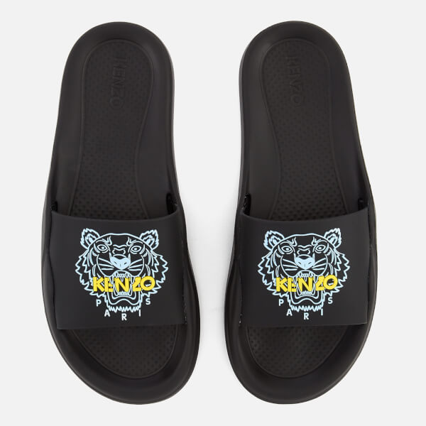 KENZO Women's Tiger Logo Slide Sandals - Black - Free UK Delivery over £50