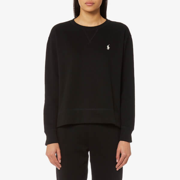 Polo Ralph Lauren Women's Crew Neck Sweatshirt Black Free UK