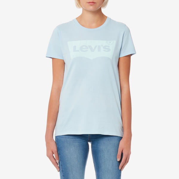 Levi's Women's The Perfect T-Shirt - Cashmere Blue Womens Clothing ...