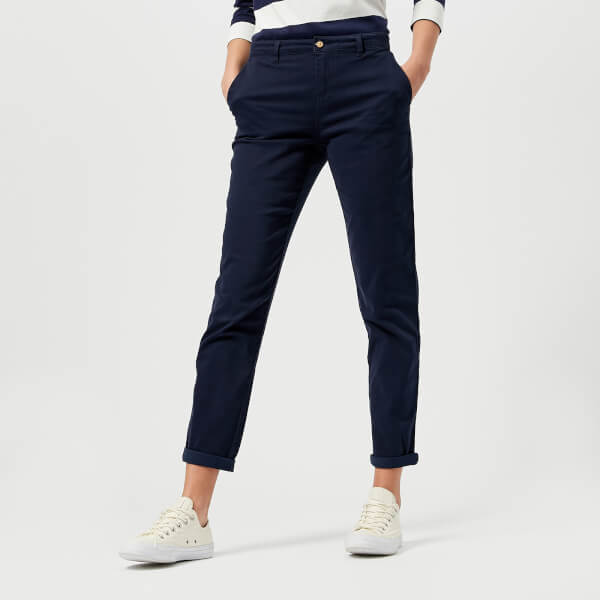 Joules Women's Hesford Chino Trousers French Navy Womens Clothing