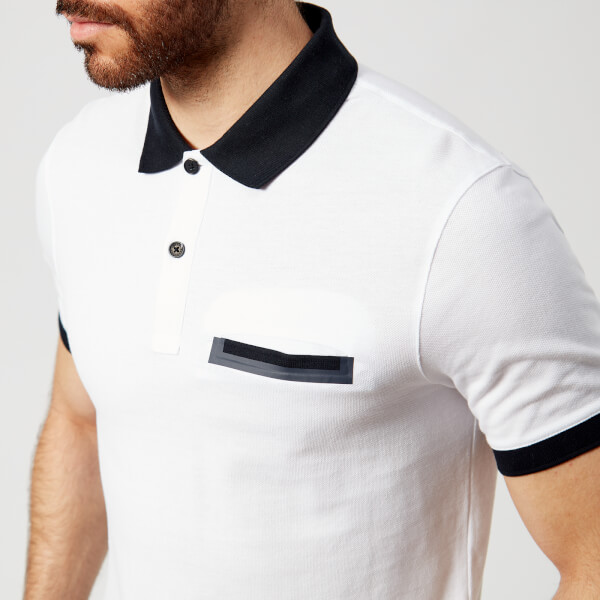 Download Armani Exchange Men's Pocket Polo Shirt - White Clothing ...