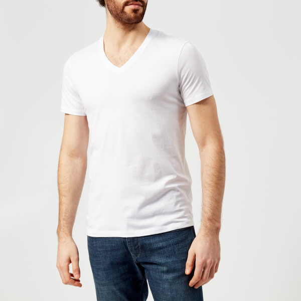 Armani Exchange Men's VNeck TShirt White Clothing