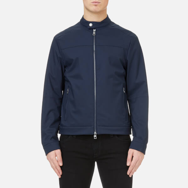 Michael Kors Men S Stretch Nylon Moto Jacket Midnight Clothing Michael Kors Men S Stretch Nylon Moto Jacket Midnight Image 1
