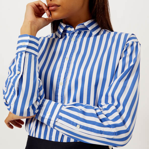 Polo Ralph Lauren Women's Ramsey Stripe Shirt - Blue/White - Free UK