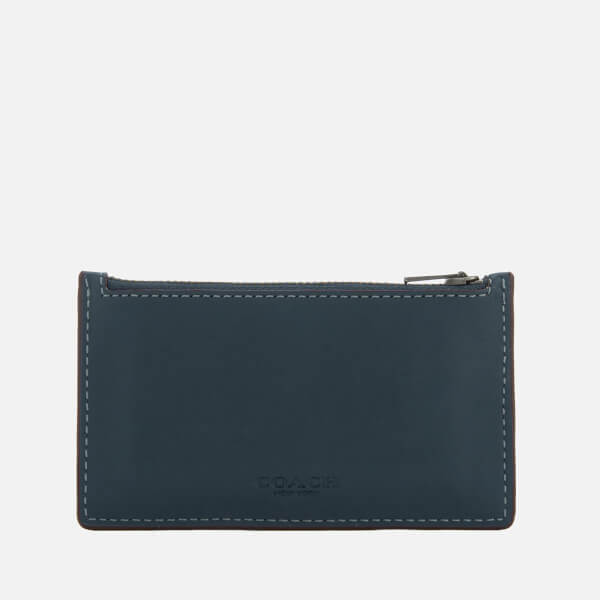 Coach Women's Zip Card Case Denim Free UK Delivery over £50