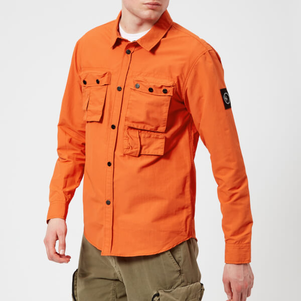 Marshall Artist Men's 60/40 Hiking Overshirt Orange Mens Clothing