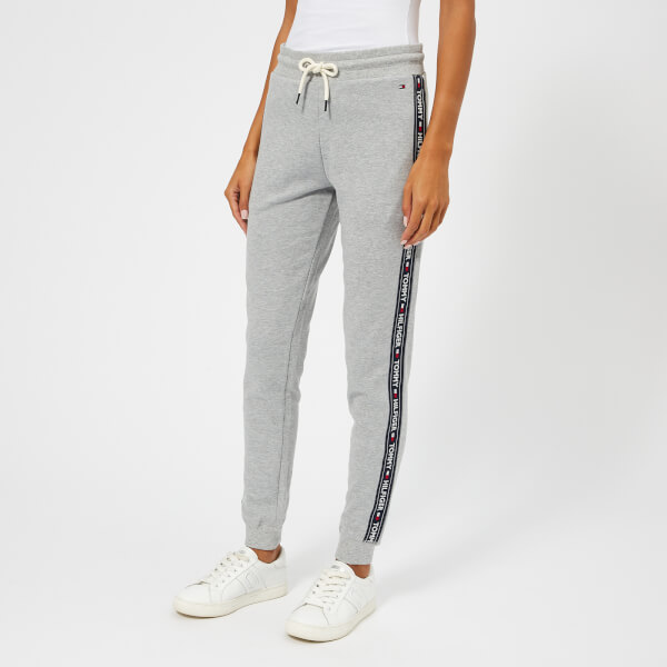 Tommy Hilfiger Women's Track Pants with Logo Trim Down the Side - Grey ...