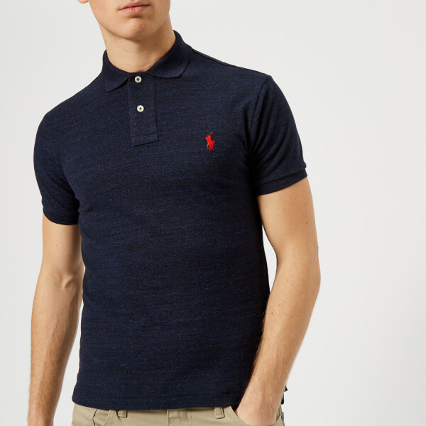 Polo Ralph Lauren Men's Slim Fit Short Sleeve Polo Shirt - Worth Navy ...