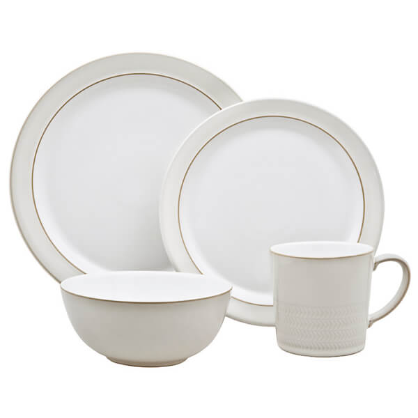 Denby Natural Canvas 4 Piece Place Setting Set Homeware