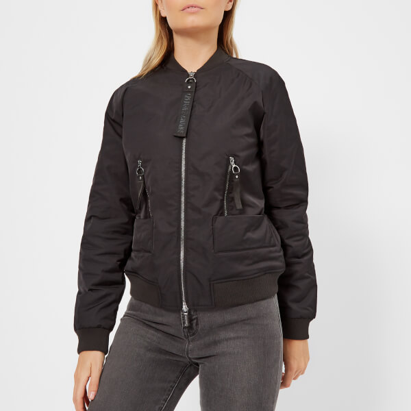Armani Exchange Women's Blouson Bomber Jacket Black Womens Clothing