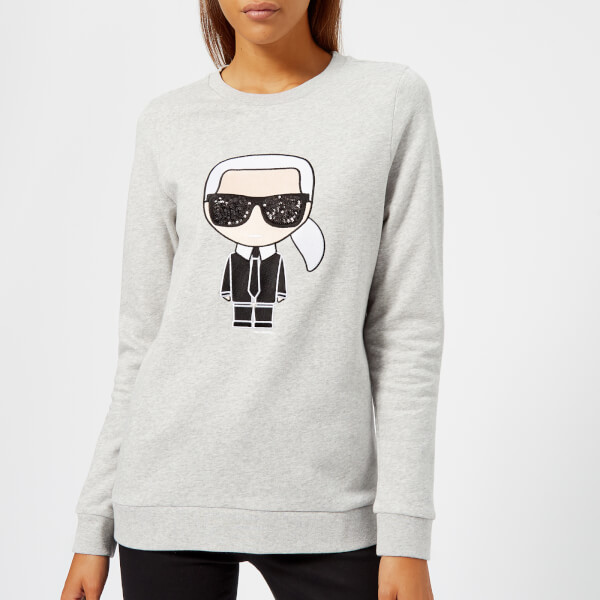 Karl Lagerfeld Women's Karl Ikonik Sweatshirt - Grey Womens Clothing ...