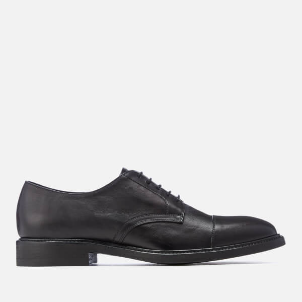 Paul Smith Men's Rosen Leather Toe Cap Derby Shoes - Black | FREE UK ...