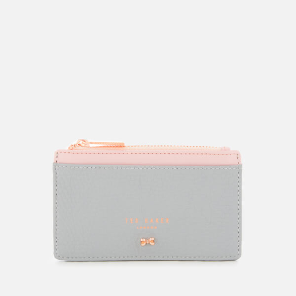 Ted Baker Women's Lori Textured Zipped Credit Card Holder Grey