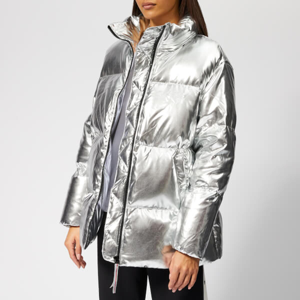 Download Tommy Hilfiger Women's Icon High Gloss Coat - Silver ...