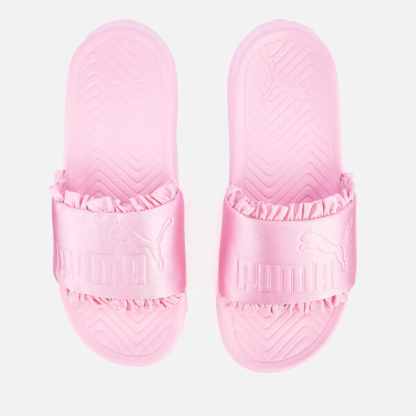 Puma Women's Popcat Silk Slide Sandals - Pale Pink/Pale Pink | FREE UK ...