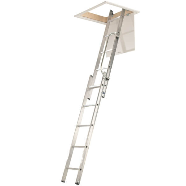 Abru 2 Section Loft Ladder with Handrail Homebase