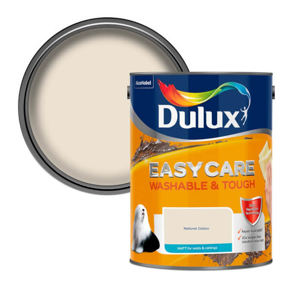 Dulux Easycare Washable & Tough Natural Calico Matt 5L Homebase