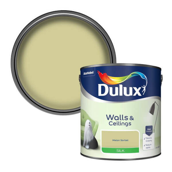 Dulux Standard Melon Sorbet Silk Emulsion Paint 2.5L Homebase