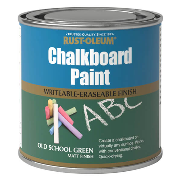 RustOleum Chalkboard Old School Green Paint 250ml Homebase