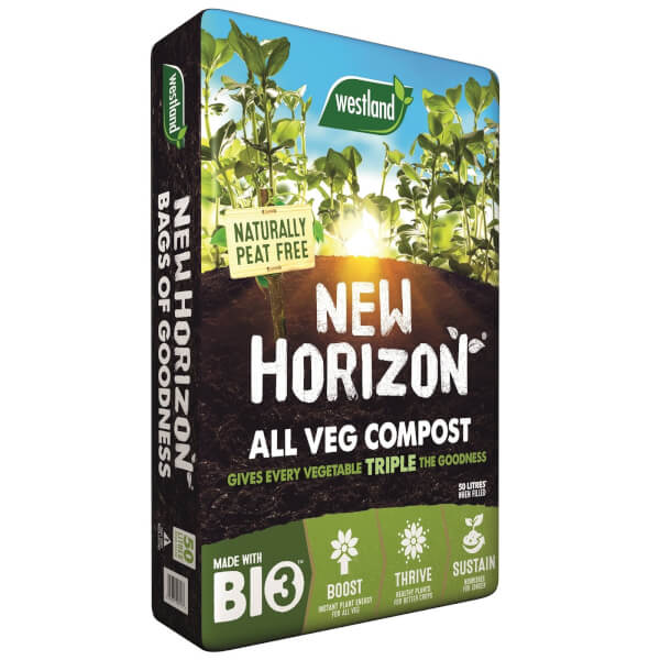 New Horizon Peat Free All Veg Compost 50L Homebase