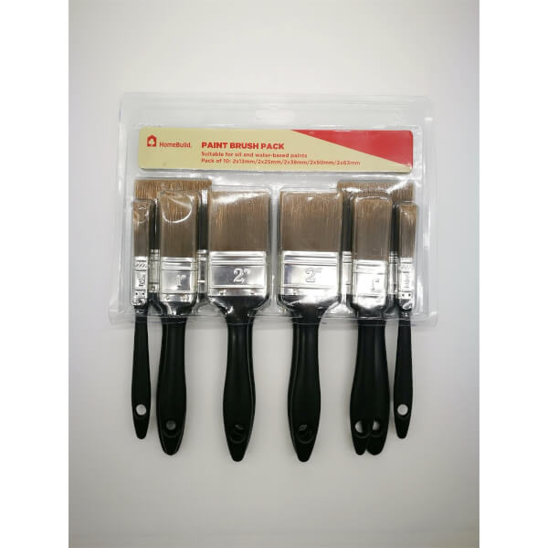 HomeBuild 10 Piece Paint Brush Pack Homebase