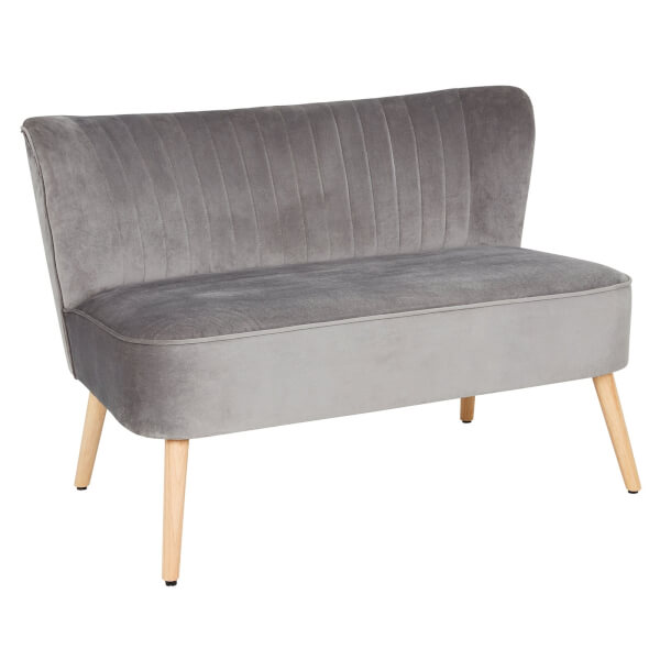 Cocktail Sofa Grey Homebase
