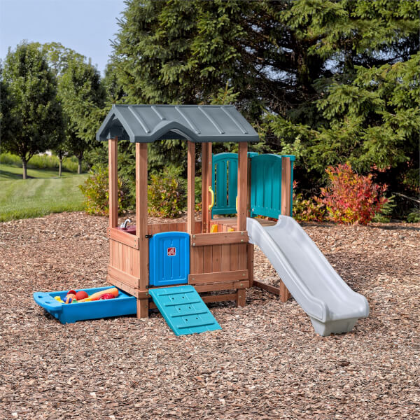 Step2 Woodland Adventure Playhouse & Slide Homebase