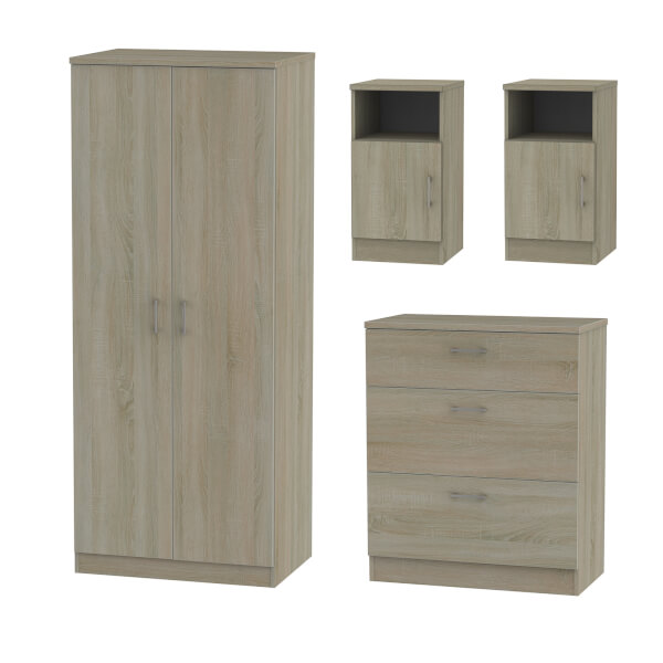 Amalfi 4 Piece Bedroom Furniture Set Darkolino Homebase