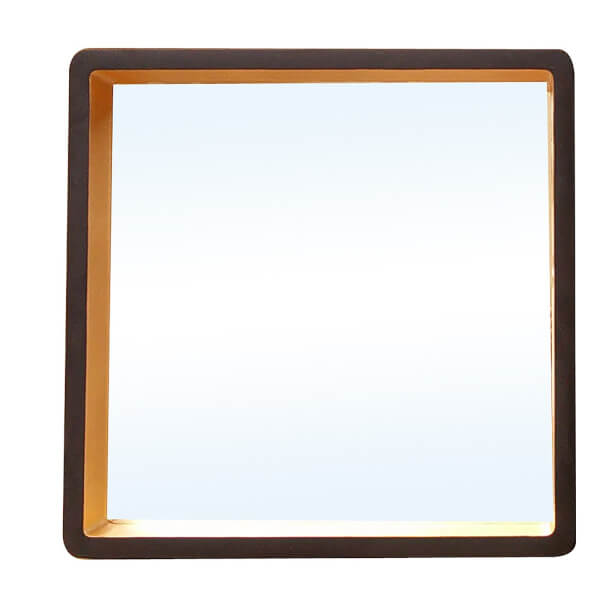 Large Black Wall Mirror Gold Edge Homebase