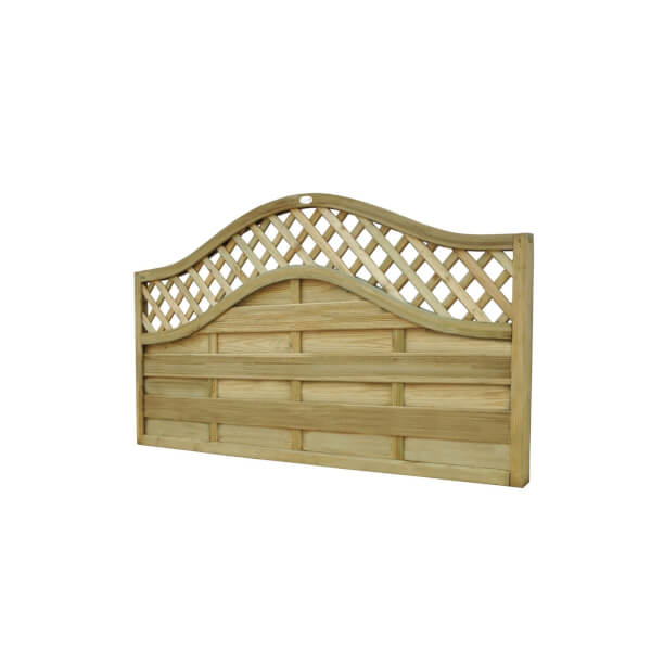 1.8m x 0.9m Pressure Treated Decorative Europa Prague Fence Panel